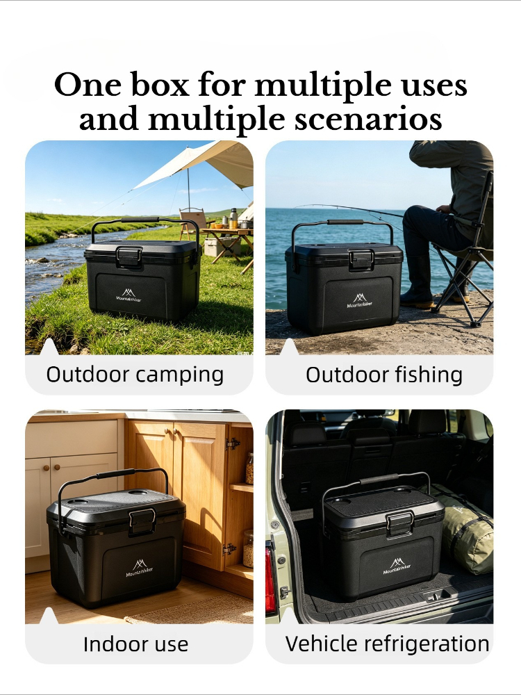 Food Storage Camping - MOUNTAINHIKER Camping Ice Box 25L Portable