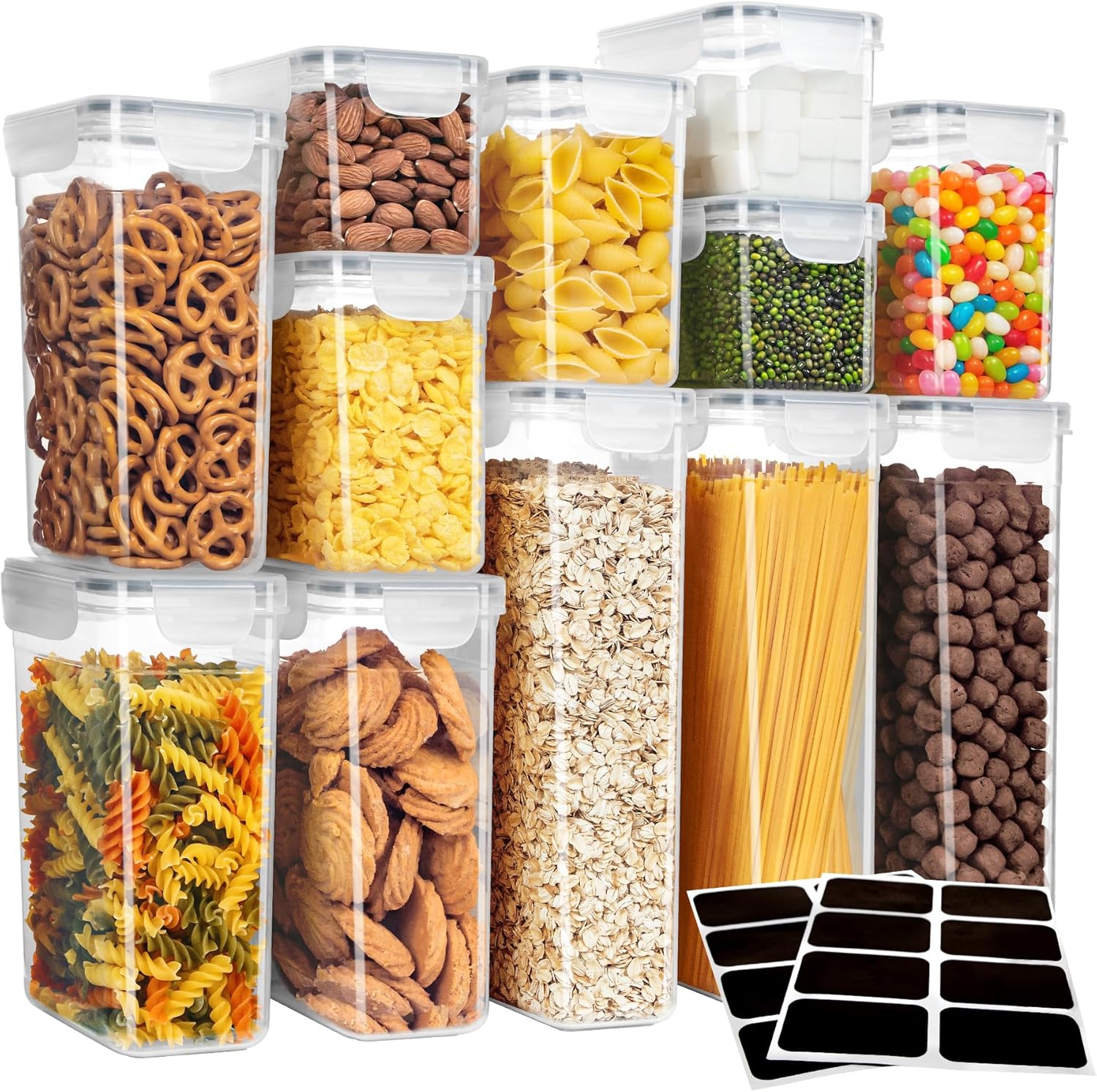Food Storage In The Kitchen - 12 Pack Airtight Food Storage Container