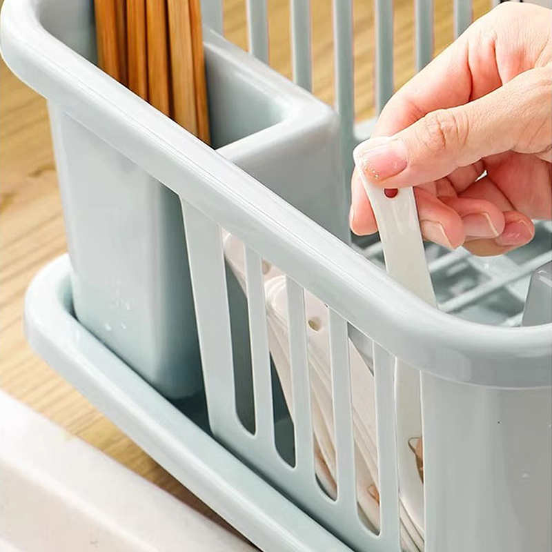 Food Storage Cabinet For Kitchen - Plastic Bowl Rack Water Filtering Dish