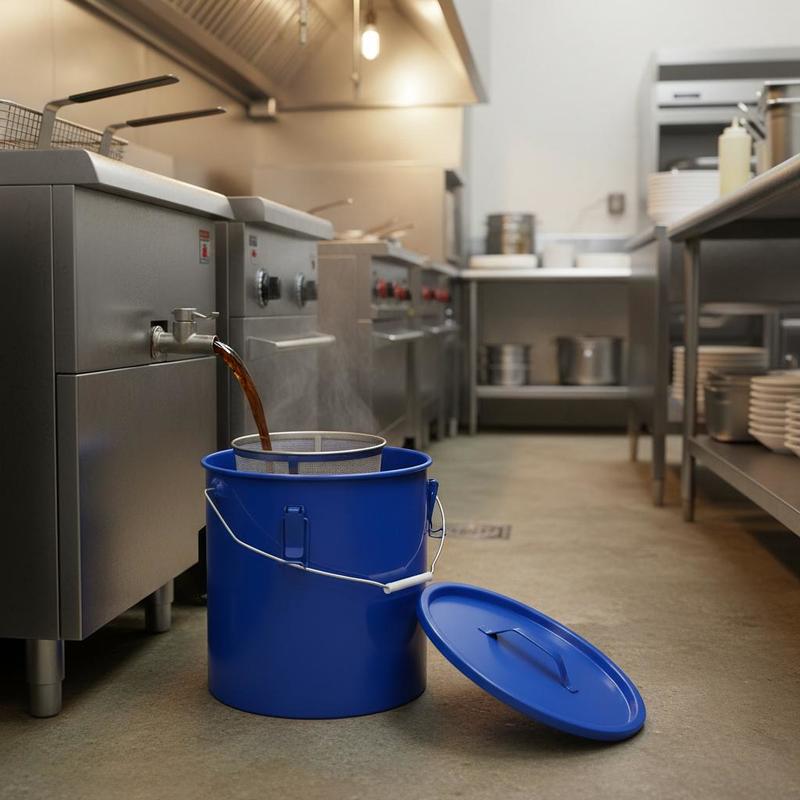 Food Storage Restaurant - Carbon Steel Oil Storage Pail 6
