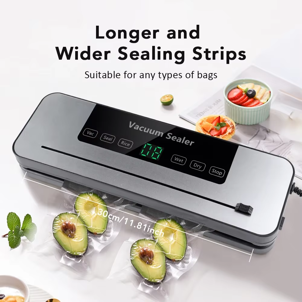 Food Storage Vacuum Seal - Vacuum Sealer Machine 65kpa Dry Wet