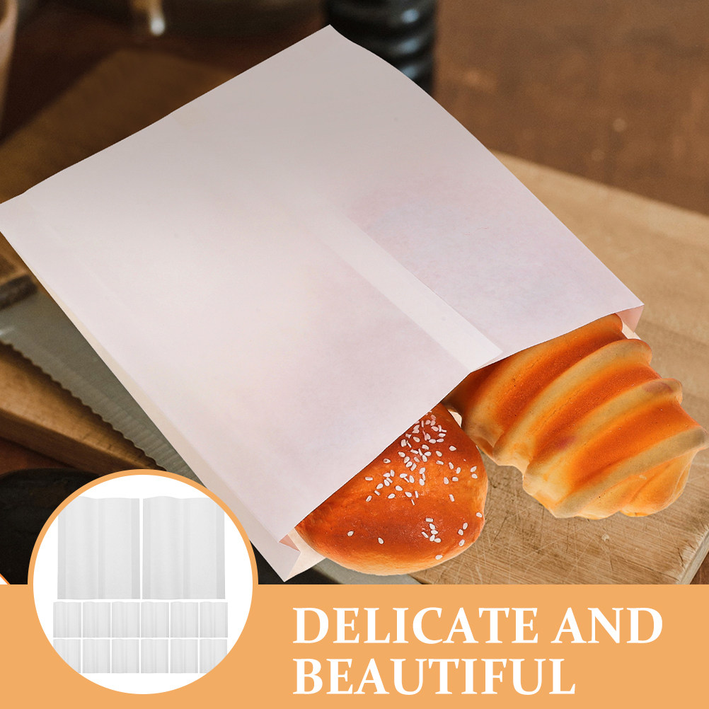Food Storage Dog - 100Pcs Greaseproof Paper Bags Disposable Snack