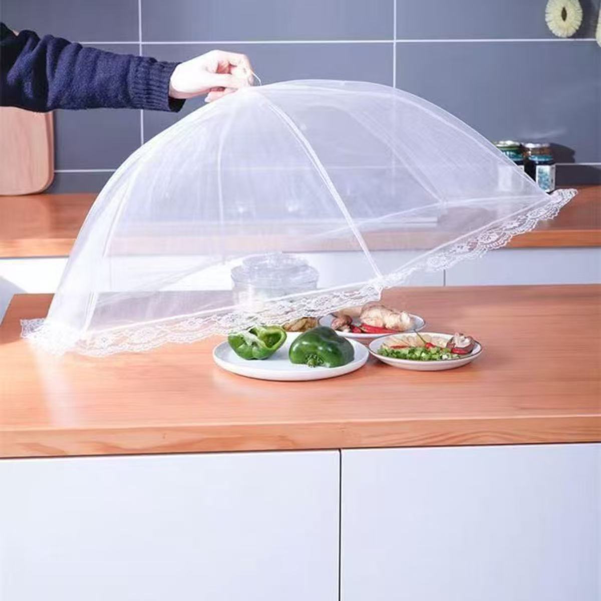 Food Storage Net - Food Cover Mesh Folding Washable Flies