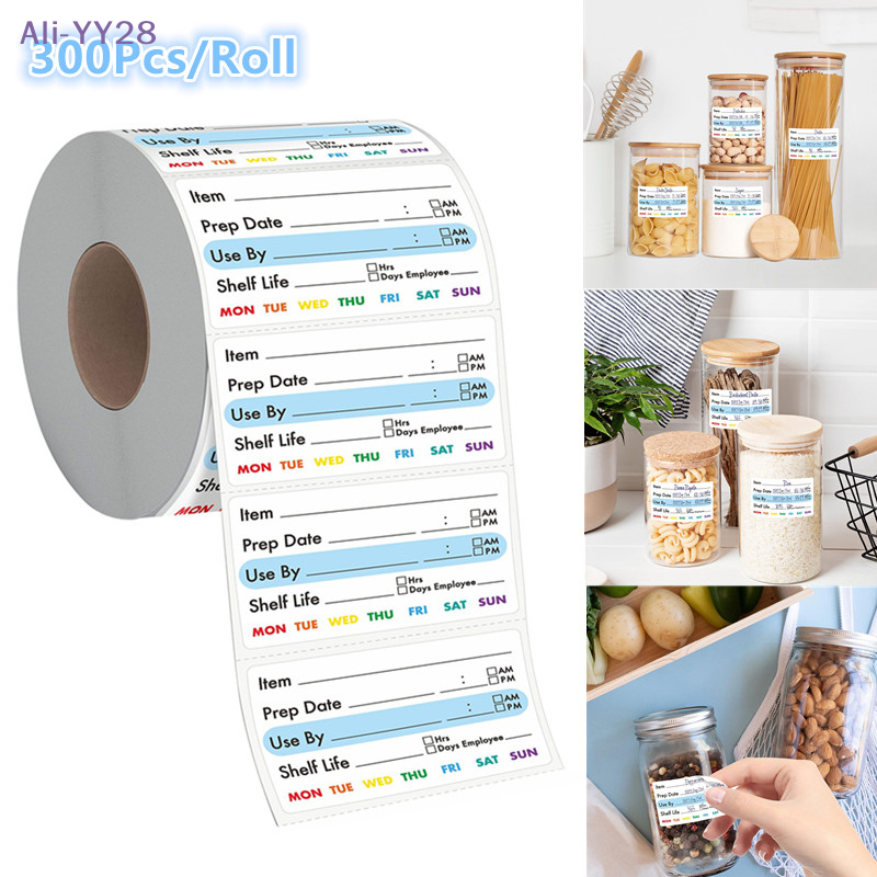 Food Storage Expiration Dates - 【YY28】300Pcs/Roll Kitchen Food Date Stickers Snacks