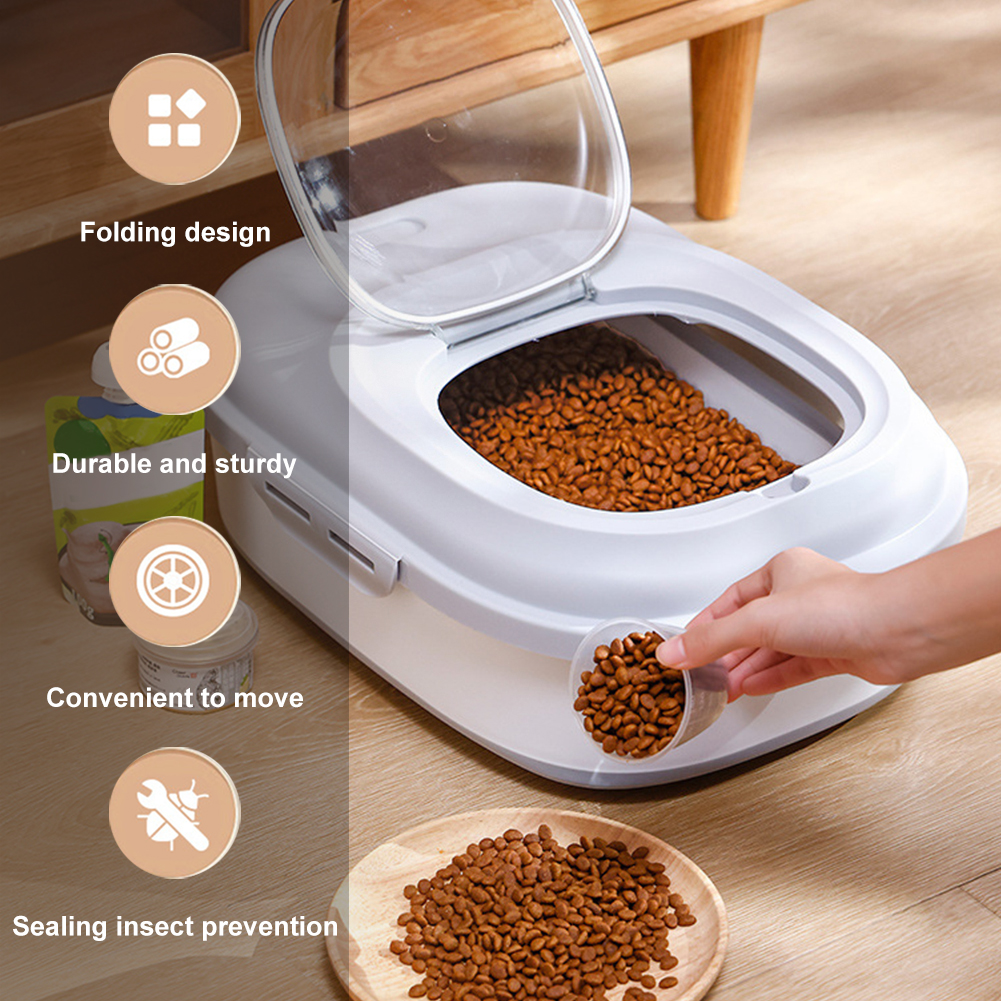 Food Storage Dog - Collapsible Dry Cat Food Box 20-30LB