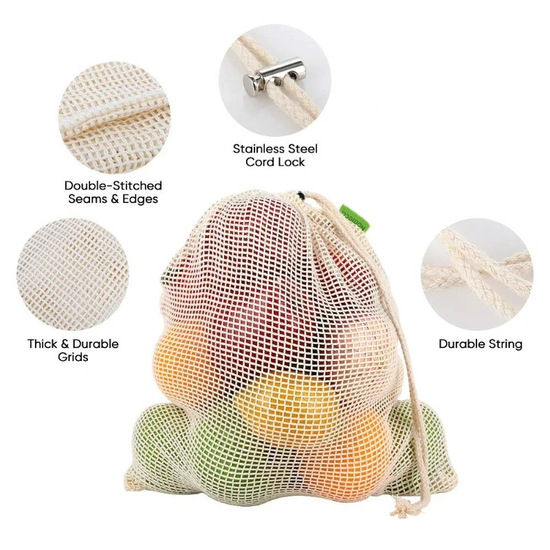 Biodegradable fruit mesh bag   - Food Storage Net avis et prix