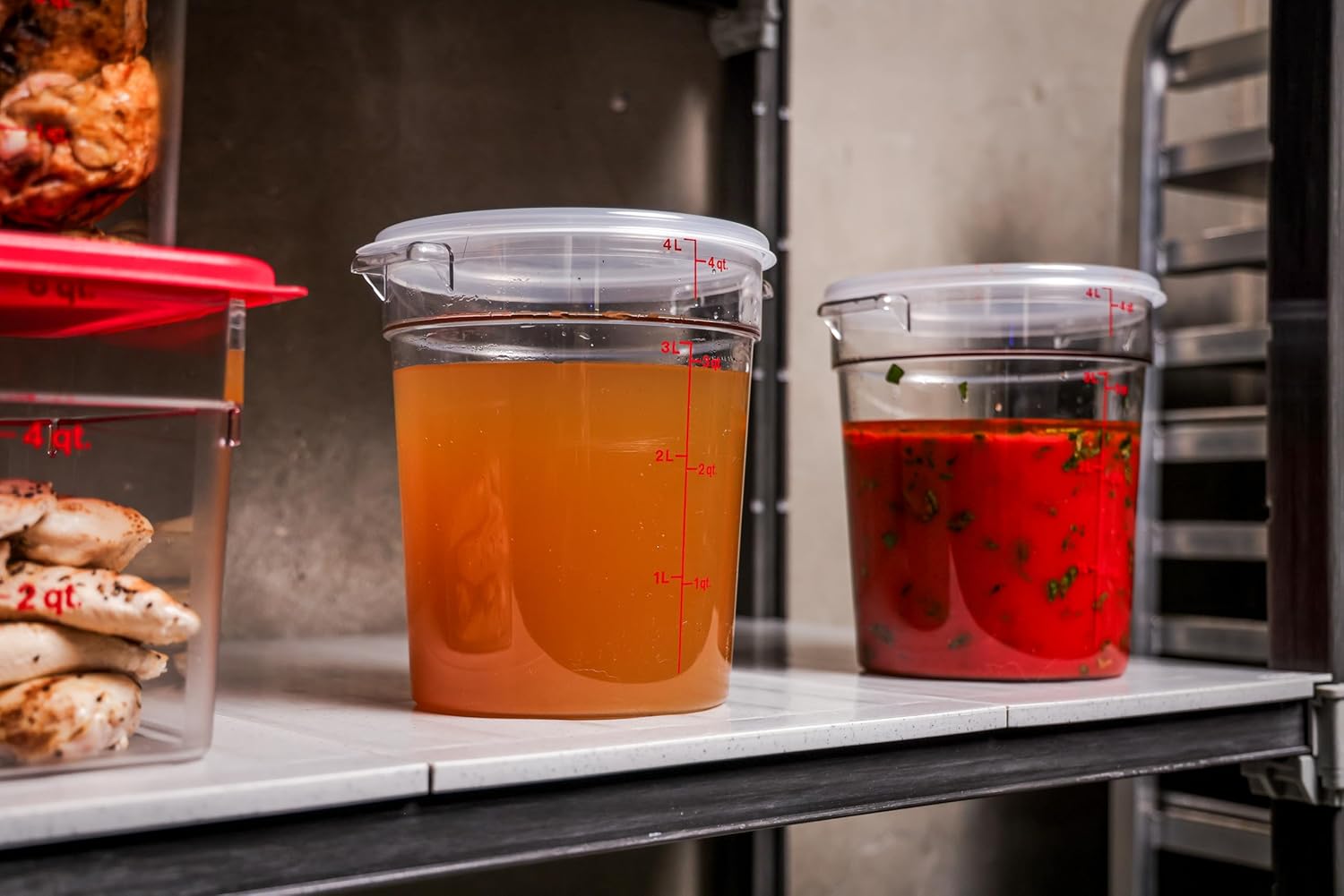 Food Storage Container with Li - Food Storage Quart Containers avis et prix