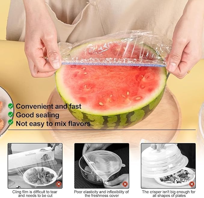 100pcs Disposable Plastic Wrap - Best Food Storage avis et prix