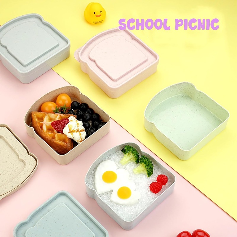 1/4pcs Sandwich Container Lunc - Food Storage Camping avis et prix