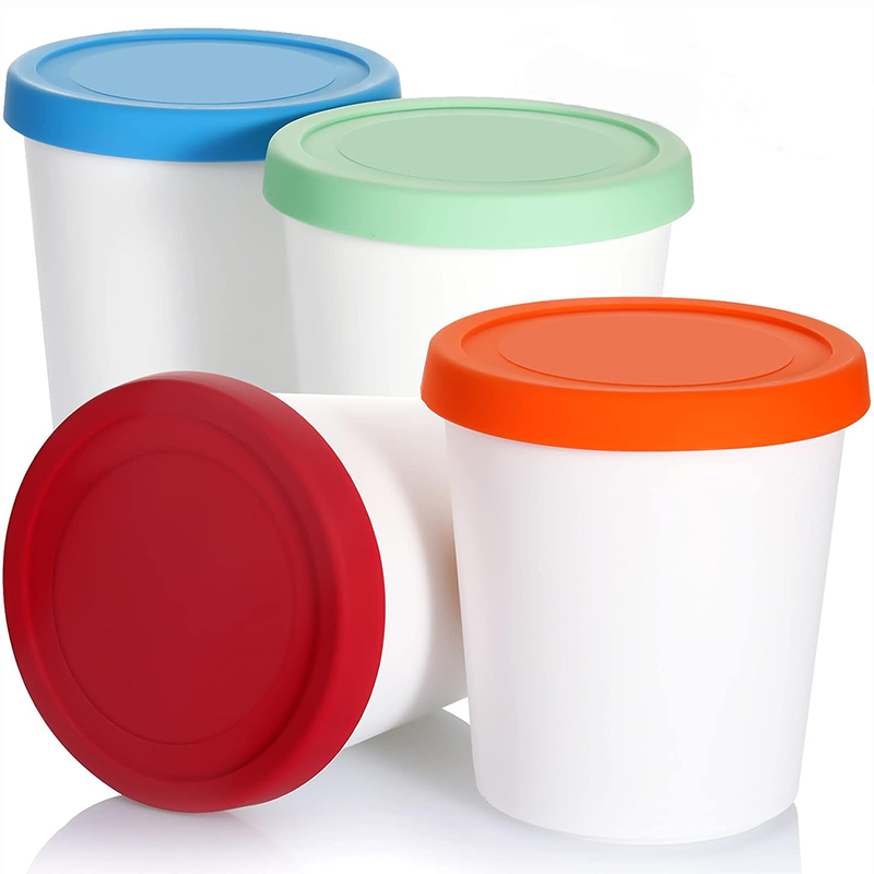 4Pcs Food Containers, 1 Quart  - Food Storage Quart Containers avis et prix