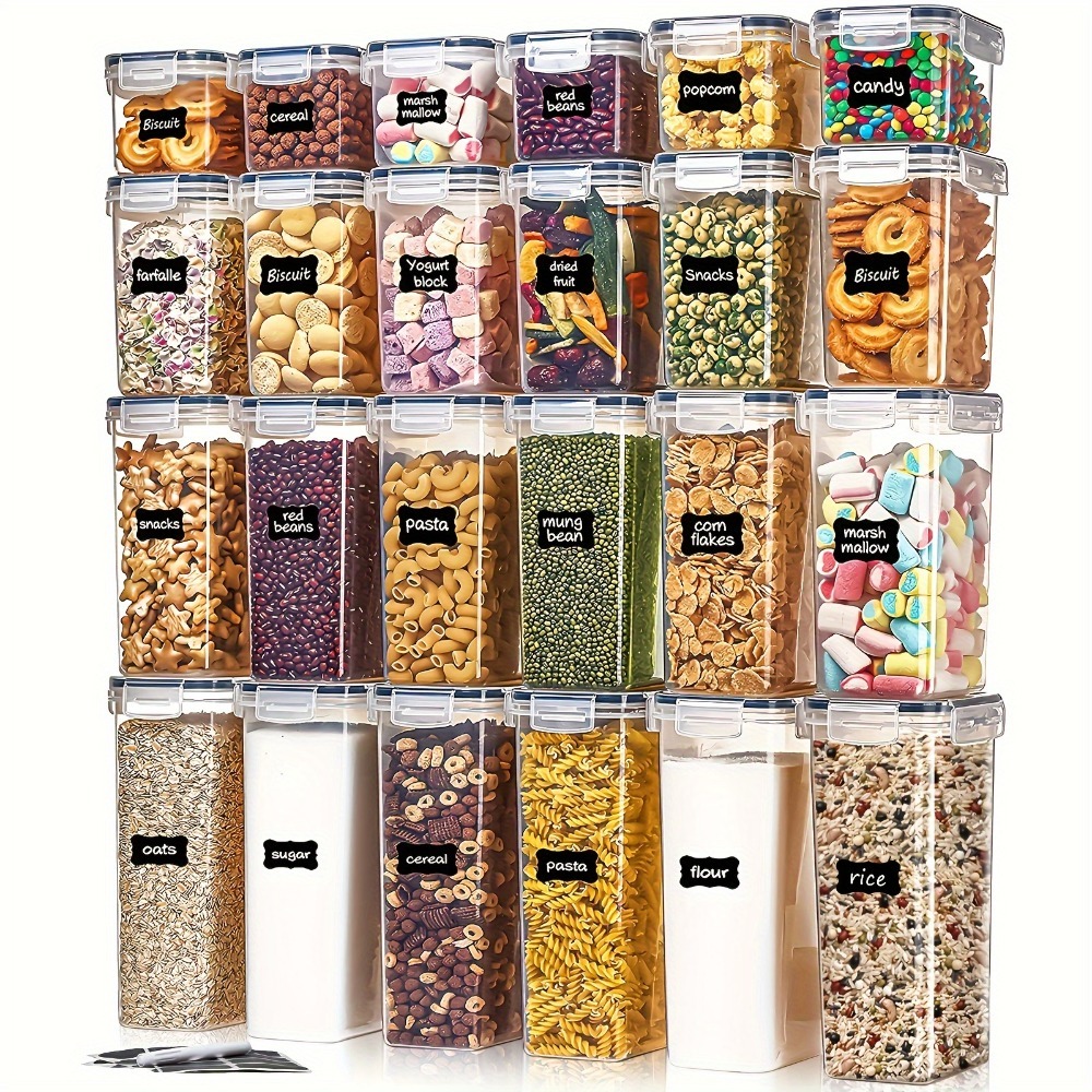 24Pcs Food Storage Containers  - Food Storage Cabinet For Kitchen avis et prix