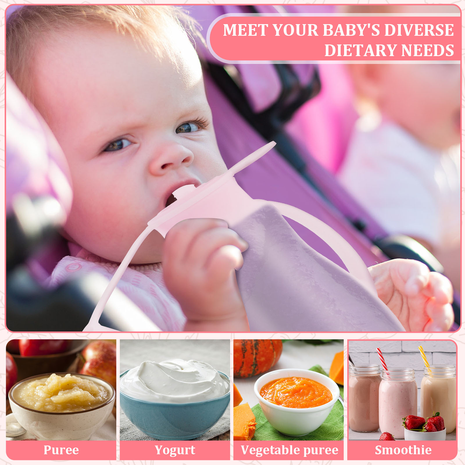 2Pcs Baby Food Pouch Milk Stor - Food Storage Silicone Bags avis et prix
