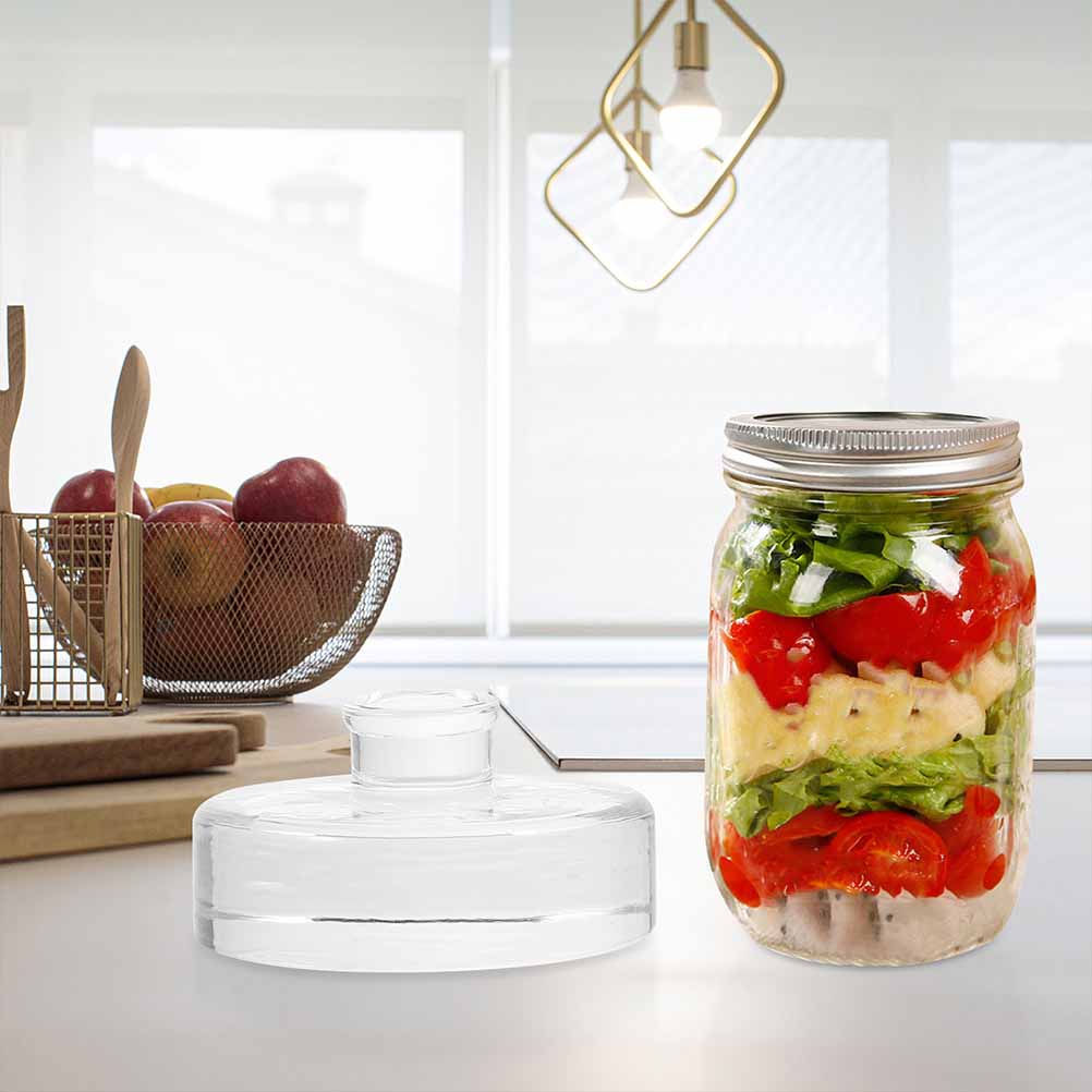 4Pcs Premium Glass Fermenting  - Mason Jar Wide Mouth avis et prix