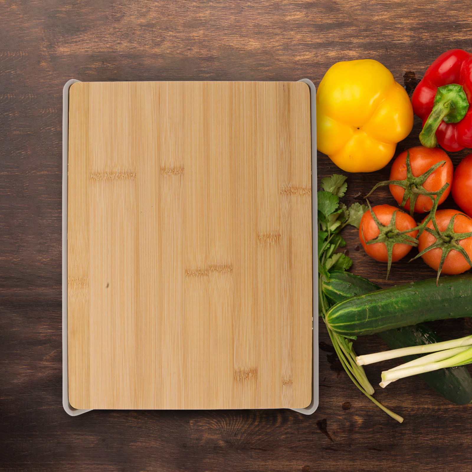 Bamboo Cutting Board with Pull - Food Storage In The Kitchen avis et prix