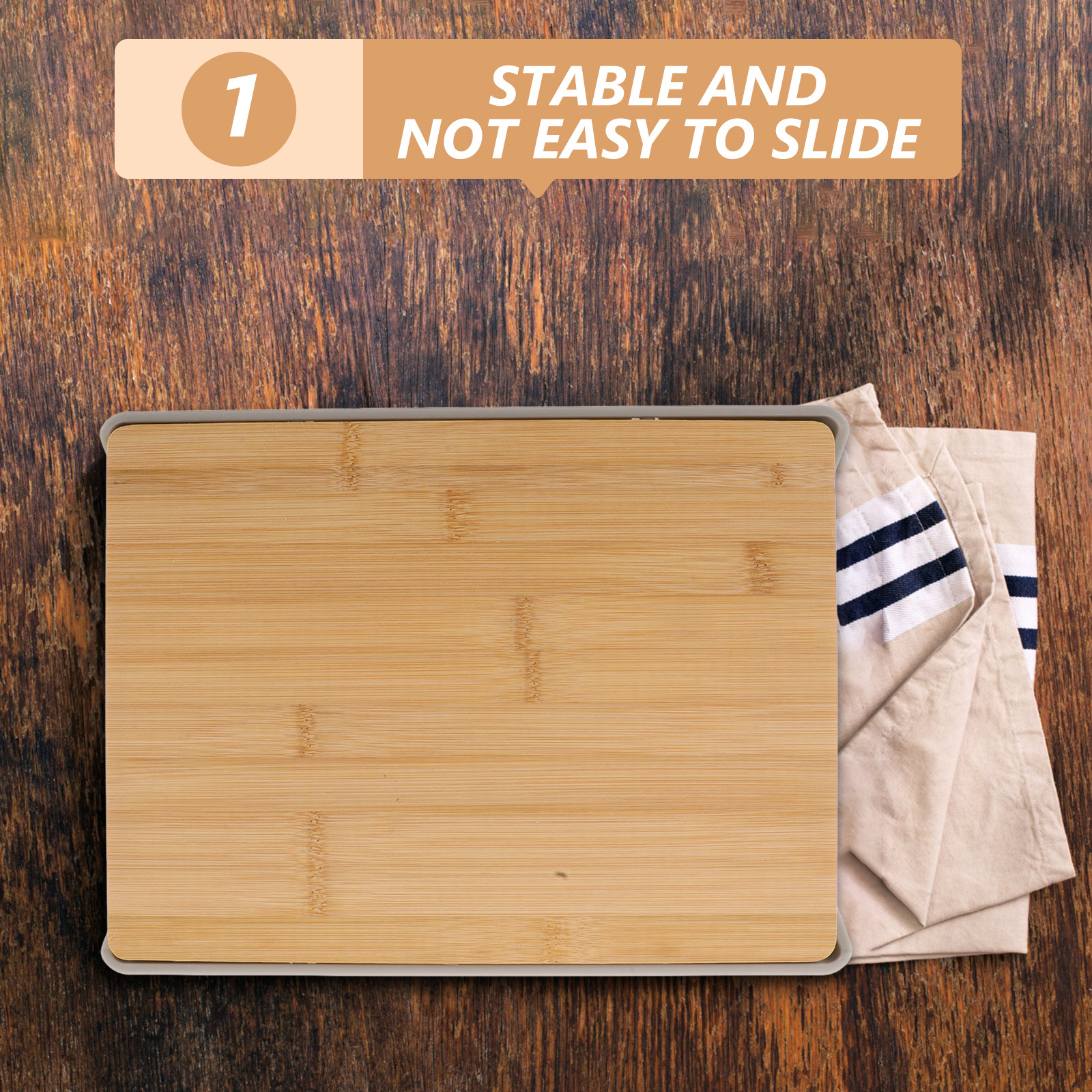 Bamboo Cutting Board with Pull - Food Storage In The Kitchen avis et prix