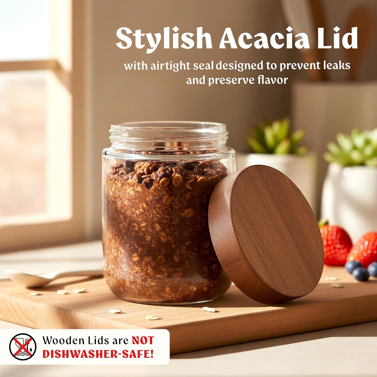 Overnight Oats Containers with - Food Storage Jars Plastic avis et prix