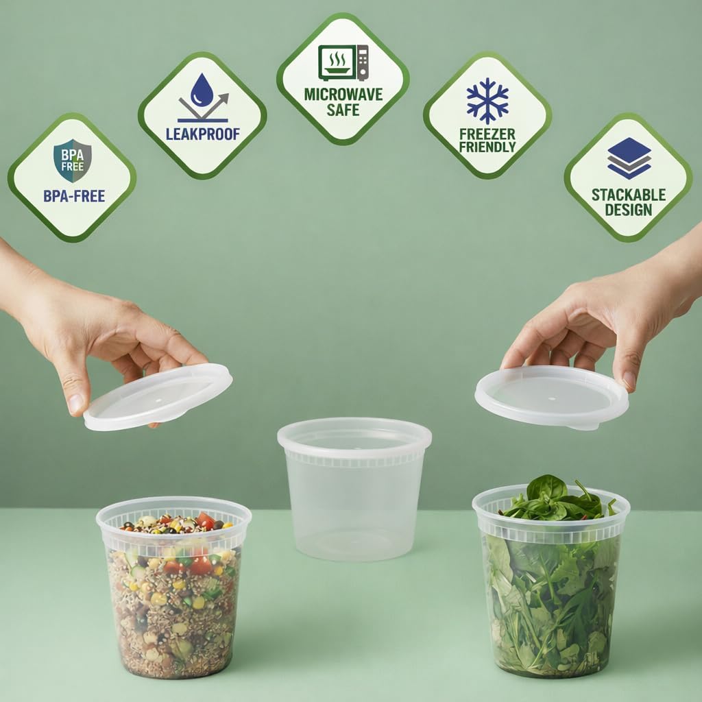 Deli Food Storage Containers w - Food Storage Quart Containers avis et prix