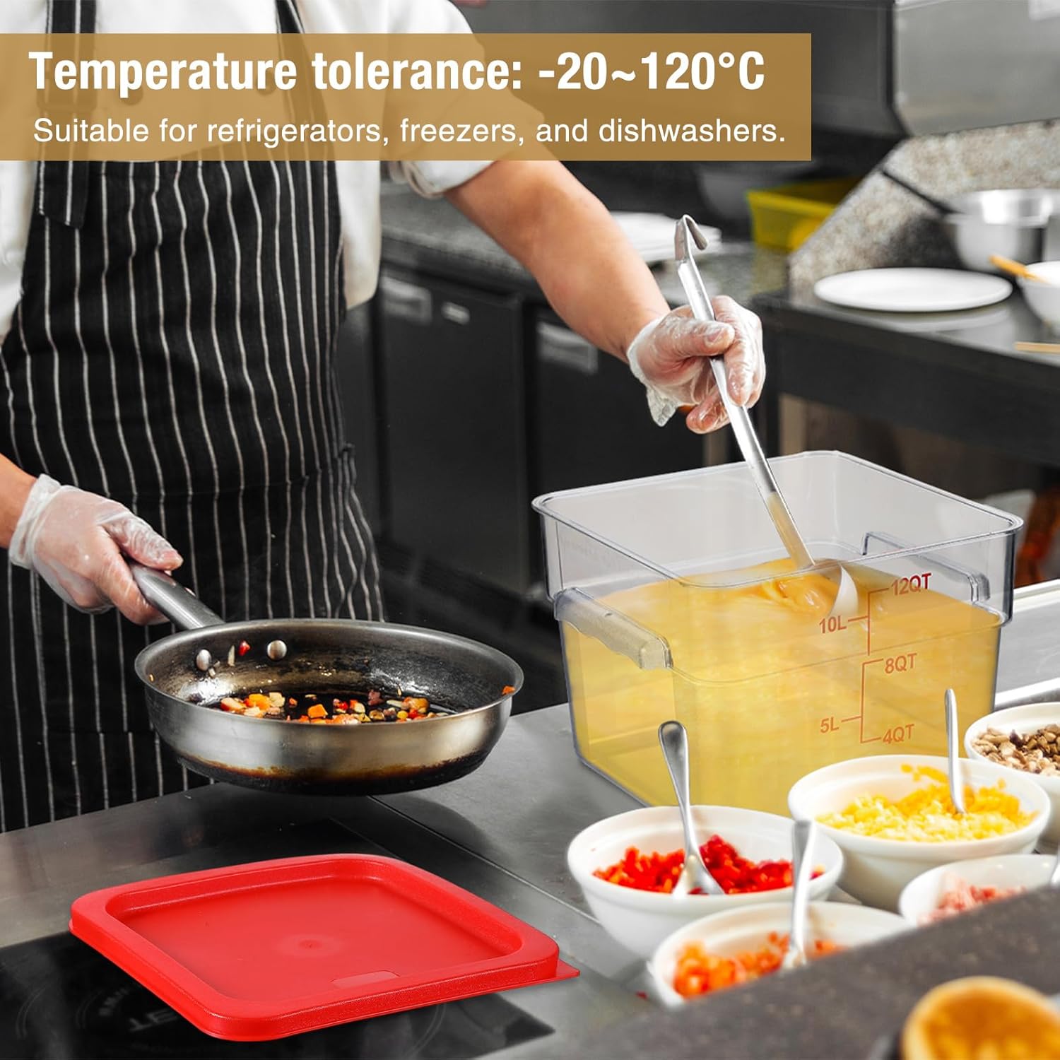 Clear Square Food Storage Cont - Food Storage 12 Qt avis et prix