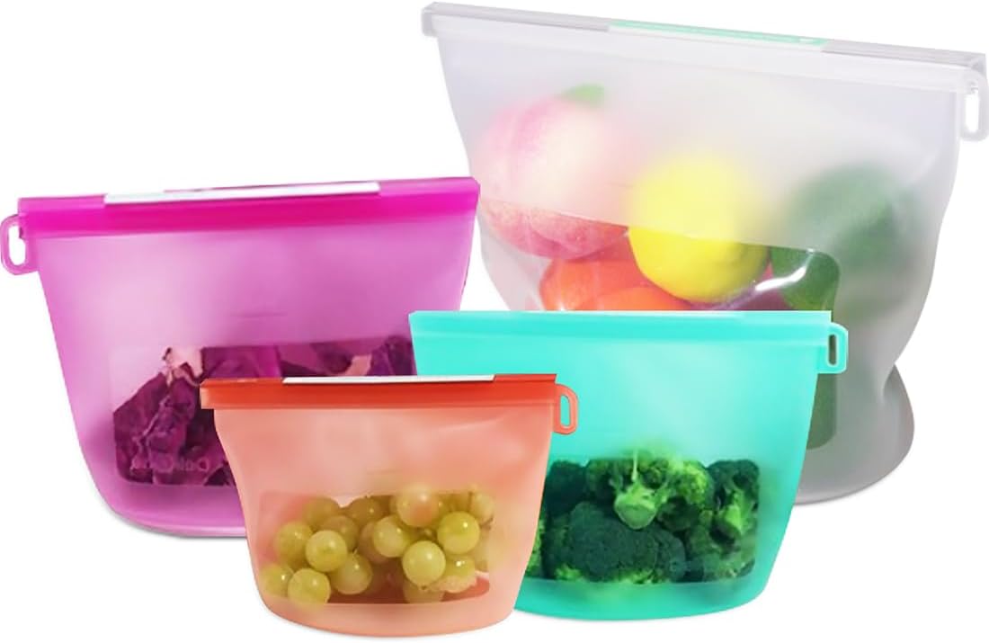 Reusable Silicone Food Storage - Food Storage Silicone Bags avis et prix