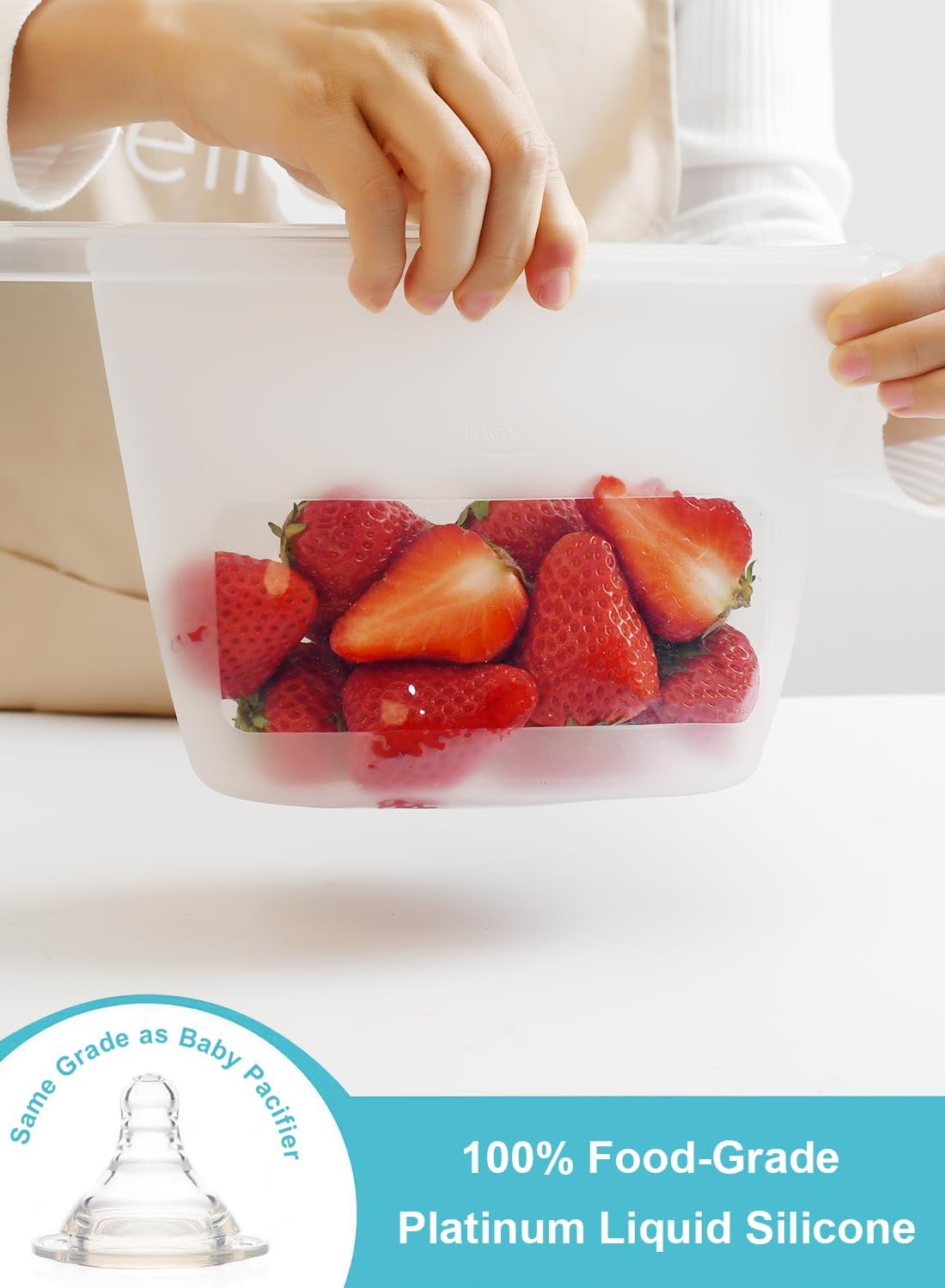 Reusable Silicone Food Storage - Food Storage Silicone Bags avis et prix