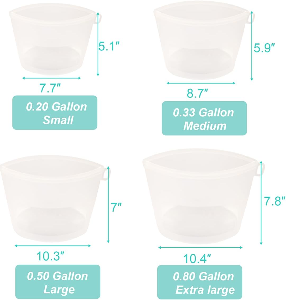 Reusable Silicone Food Storage - Food Storage Silicone Bags avis et prix