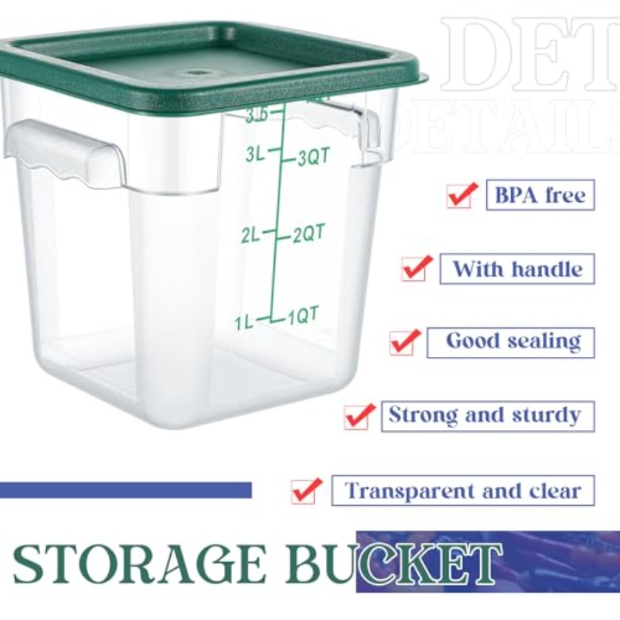 8 Set Square Food Storage Cont - Food Storage 12 Qt avis et prix