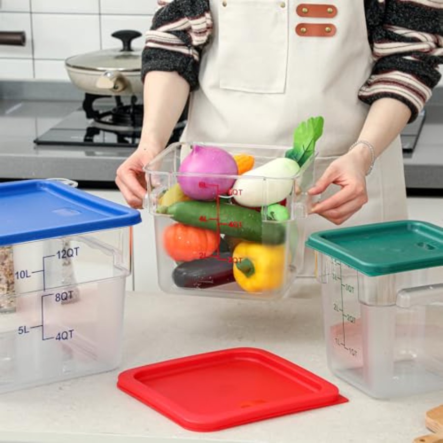 8 Set Square Food Storage Cont - Food Storage 12 Qt avis et prix