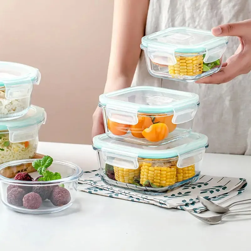 18Pcs Glass Food Storage Conta - Glass Food Storage Xl avis et prix