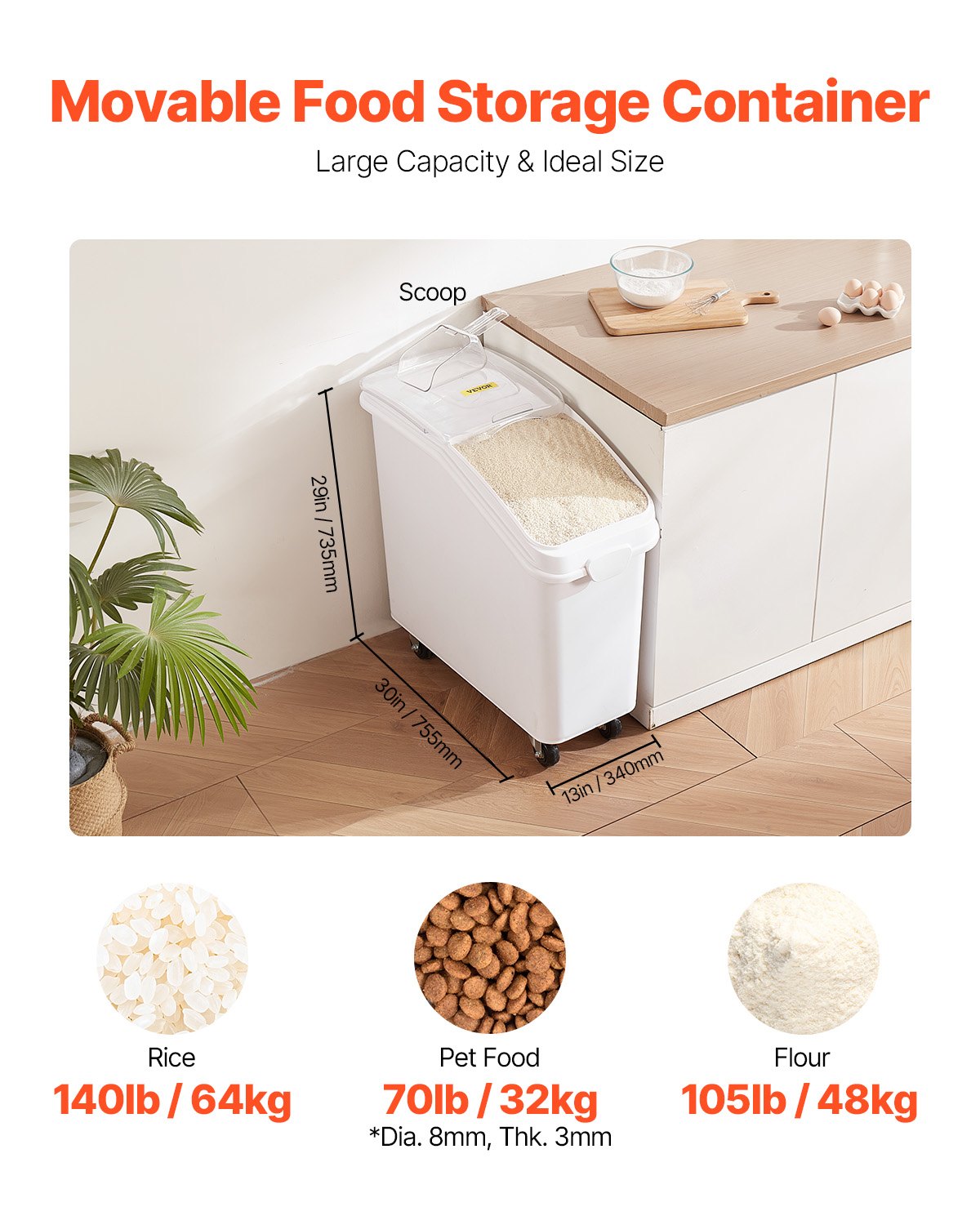Food Ingredient Bin 21Gallon/8 - Food Storage Restaurant avis et prix