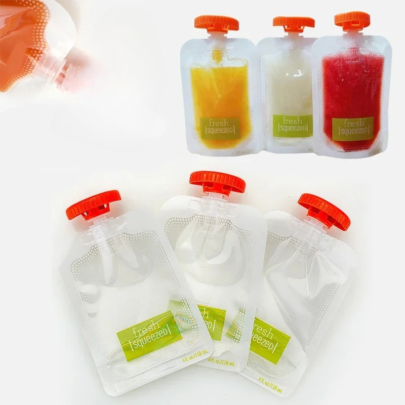 10Pcs Baby Food and Juice Box  - Food Storage Silicone Bags avis et prix