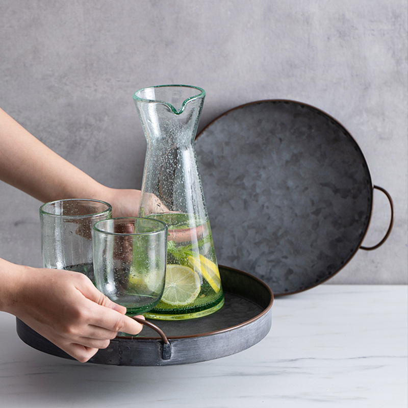 European Retro Round Iron Plat - Food Storage Restaurant avis et prix
