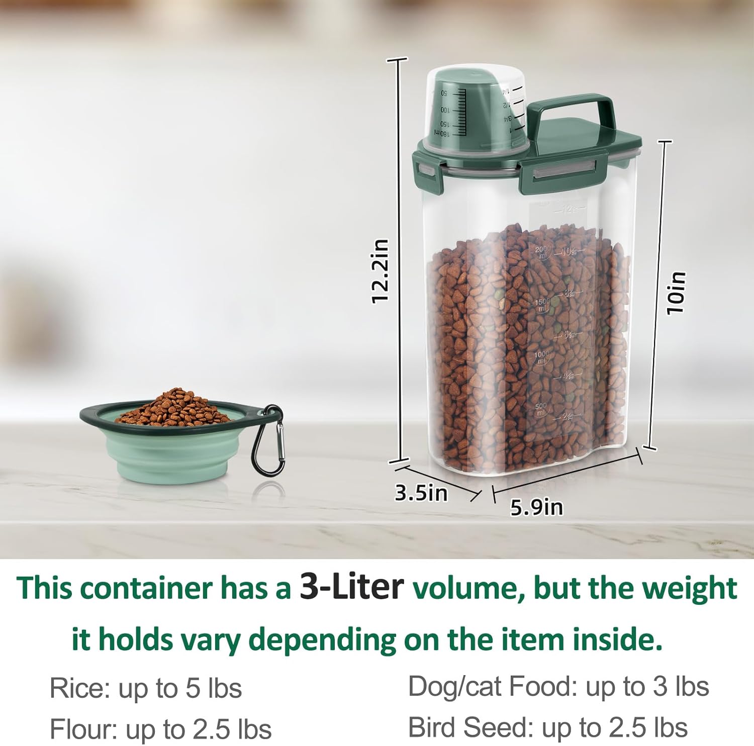 3Lbs Pet Food Storage Containe - Food Storage Dog avis et prix