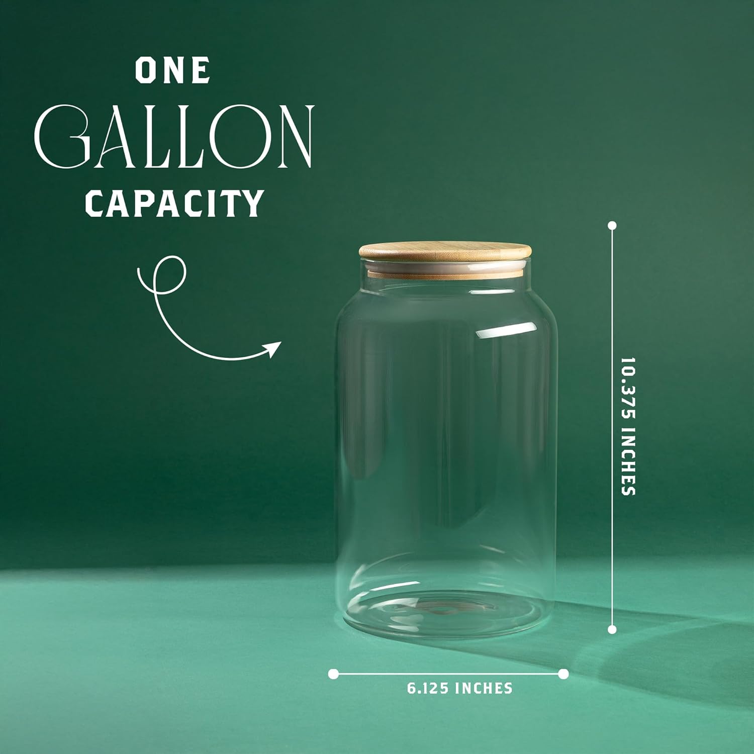 1 Gallon Glass Large Jar with  - Food Storage In The Kitchen avis et prix