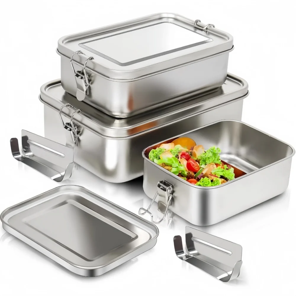 Stainless Steel Bento Box Meta - Food Storage Lock Box avis et prix