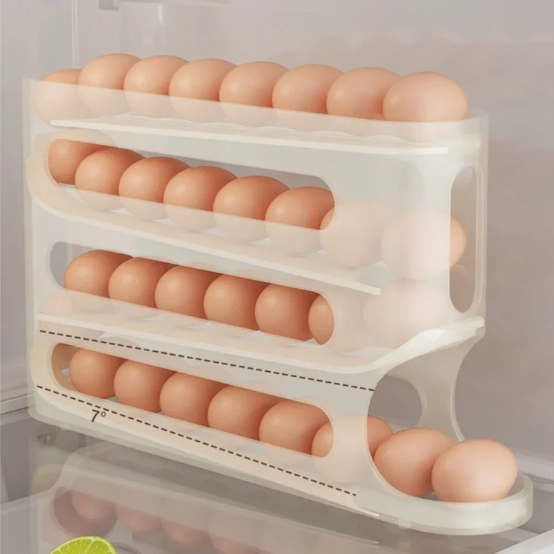 4 Layers Automatic Rolling Egg - Food Storage Cabinet For Kitchen avis et prix