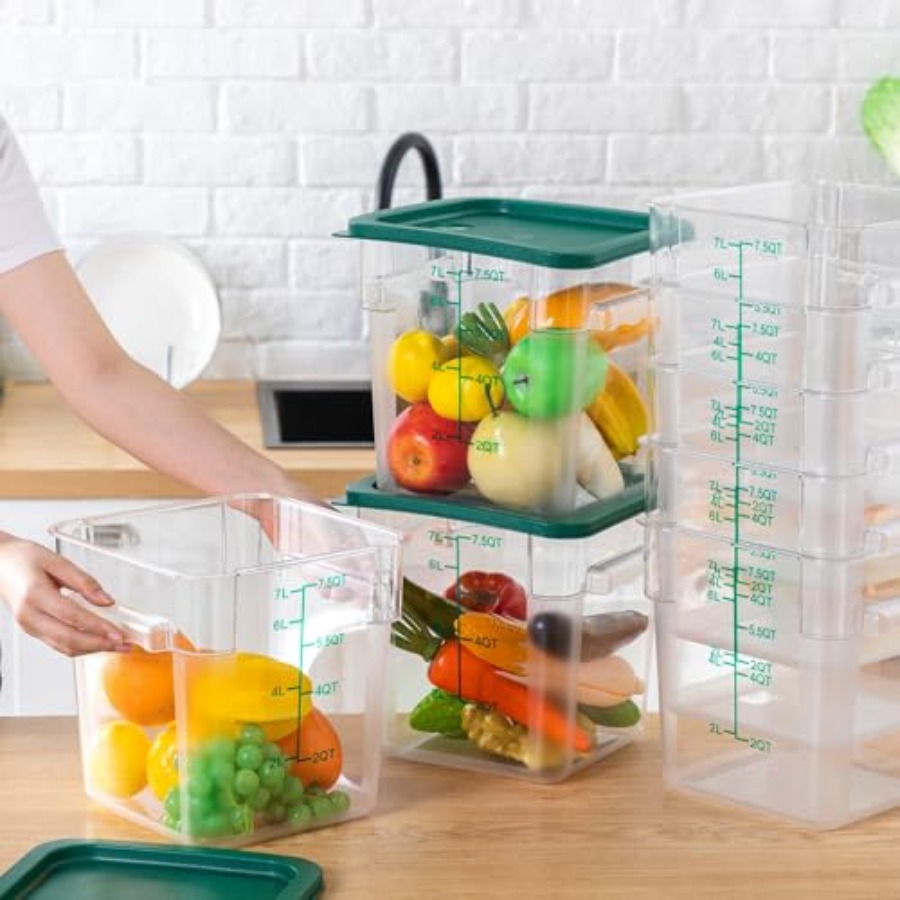 12 Pack 8 Qt Clear Polycarbona - Food Storage 12 Qt avis et prix