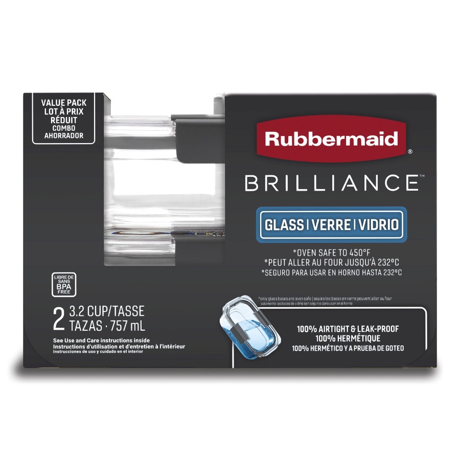Brilliance 3.2 Cup Glass Food  - Best Food Storage avis et prix