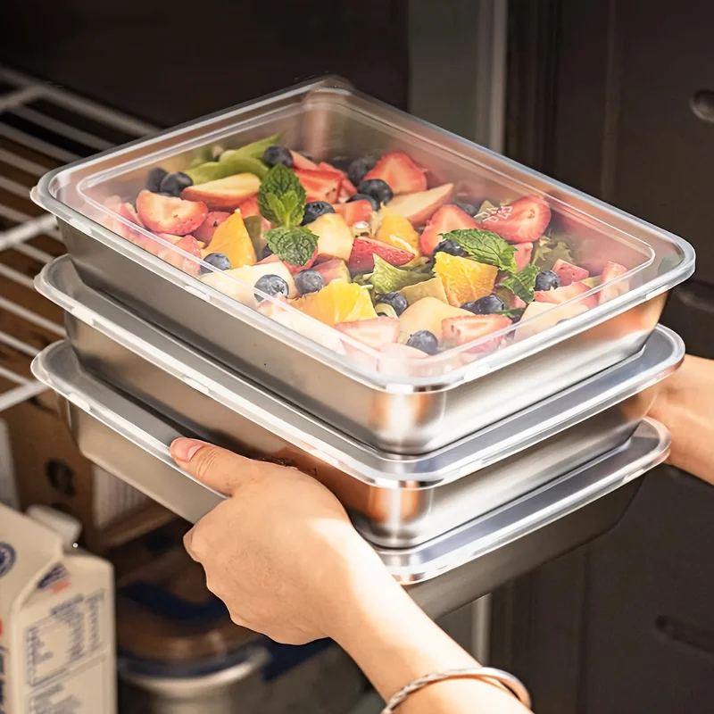 3pcs Stainless Steel Food Cont - Food Storage Camping avis et prix