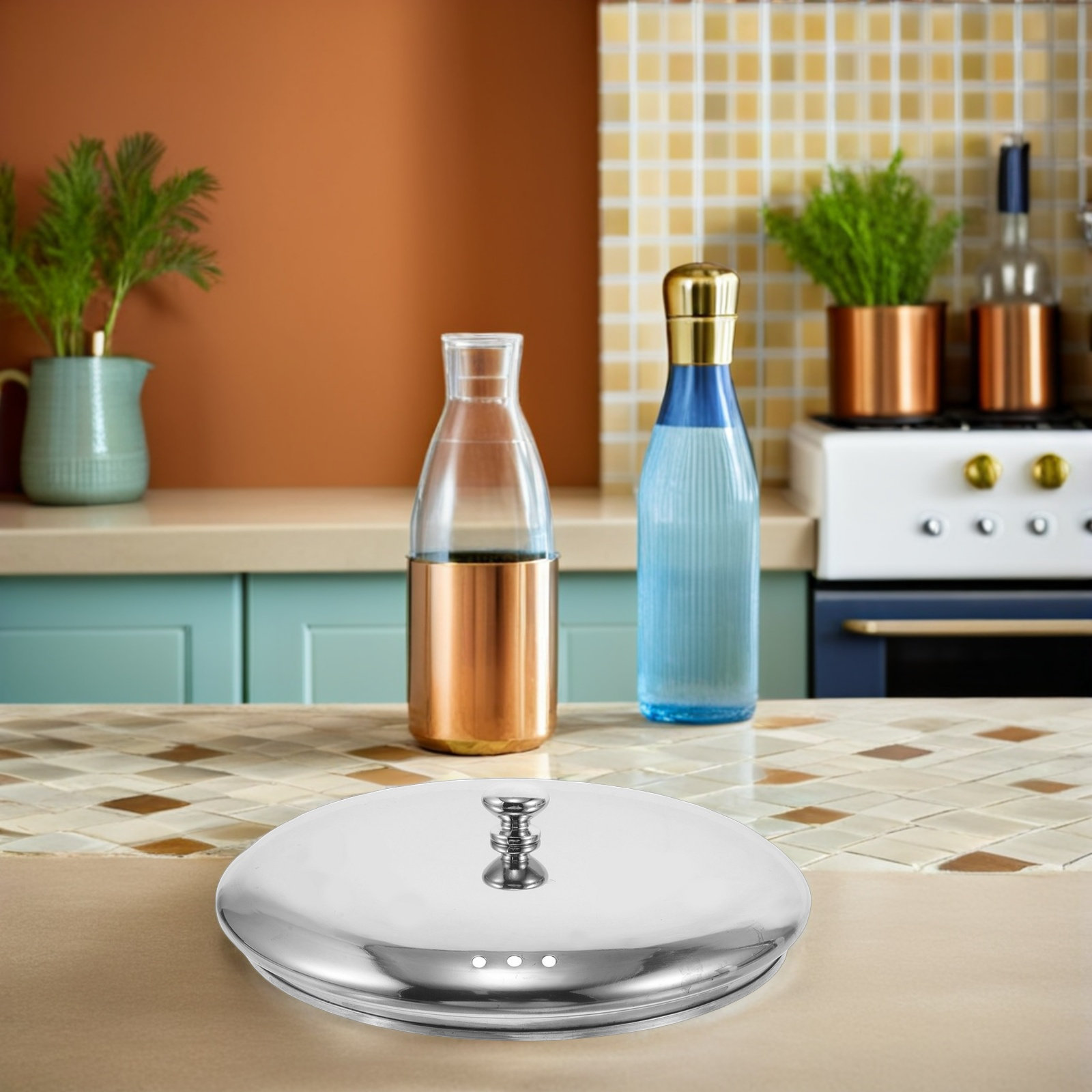 Stainless Steel Dome Cover Lid - Mason Jar Wide Mouth avis et prix