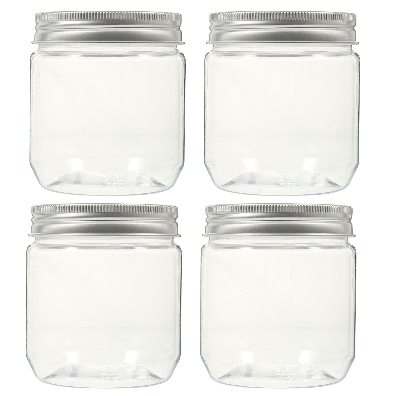 4Pcs Food Grade Airtight Clear - Food Storage Jars Plastic avis et prix