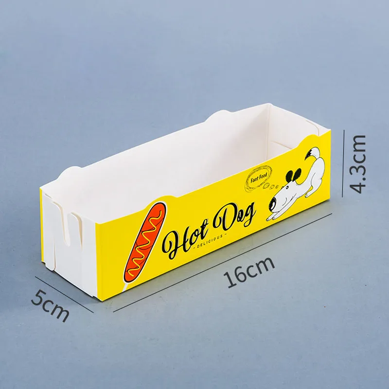 100pcs Hot Dog Packaging Box P - Food Storage Restaurant avis et prix