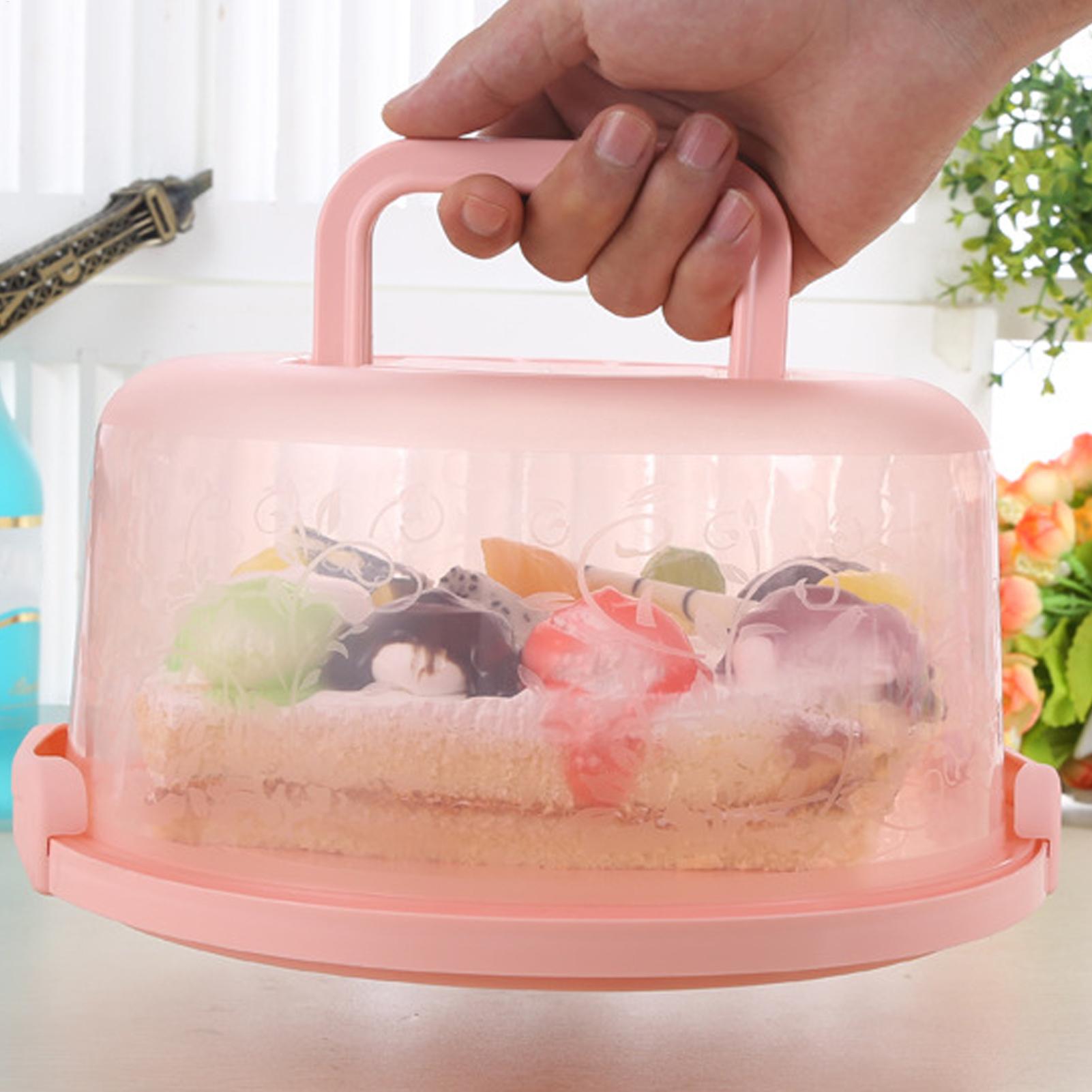 Handheld Cake Carrier Reusable - Food Storage Jars Plastic avis et prix
