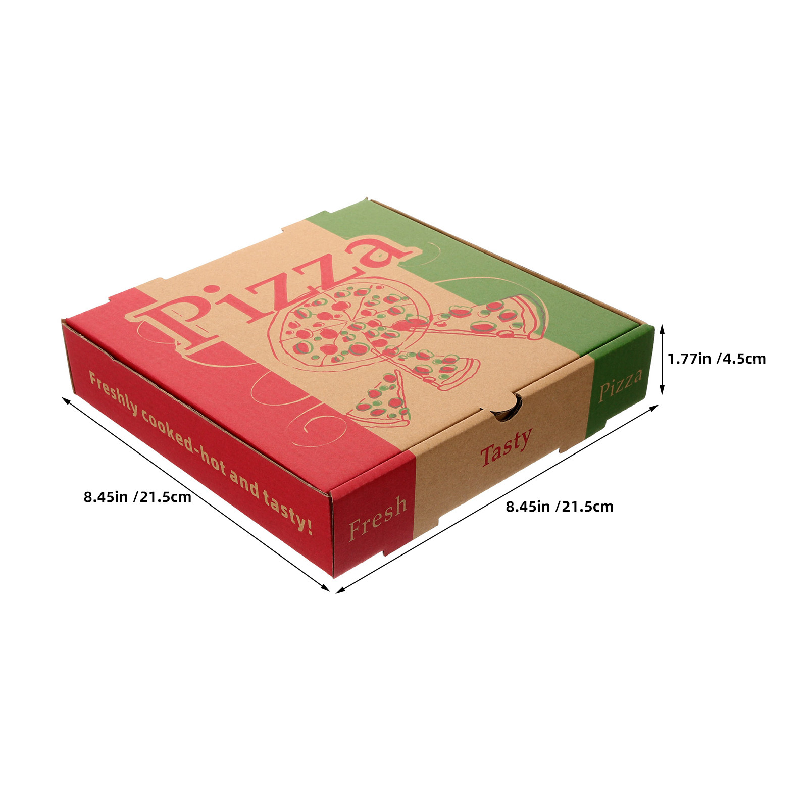 5Pcs 8 Inch Foldable Pizza Sto - Food Storage Restaurant avis et prix