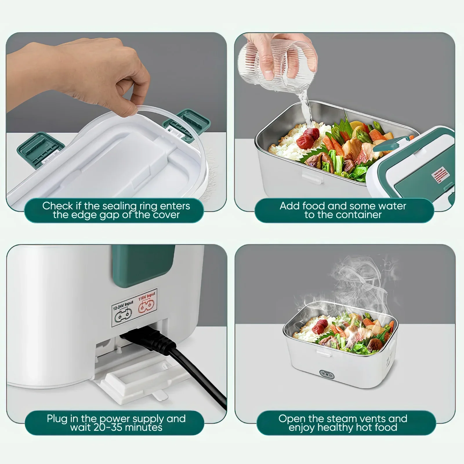 Electric Lunch Box Food Warmer - Food Storage Camping avis et prix