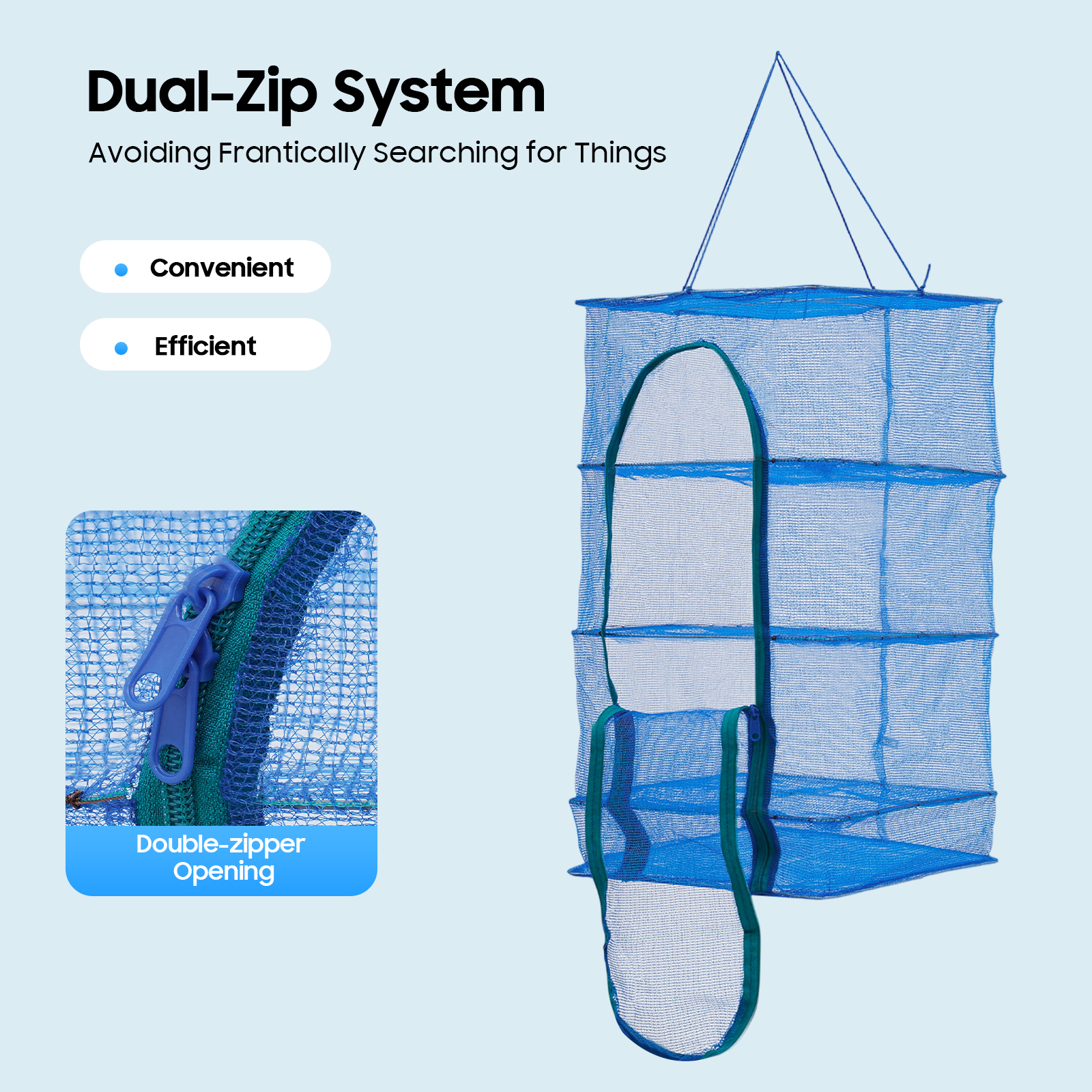 4-Tier Hanging Drying Net Rack - Food Storage Net avis et prix