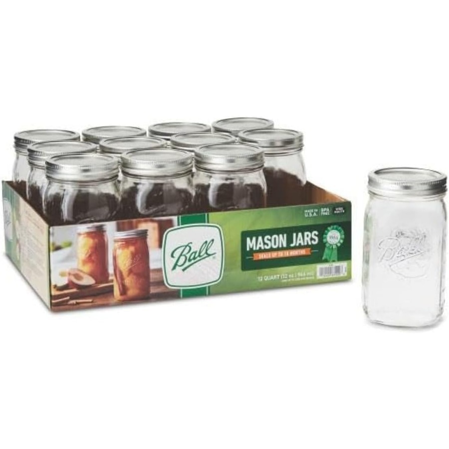 Wide Mouth Clear Glass Canning - Mason Jar Wide Mouth avis et prix