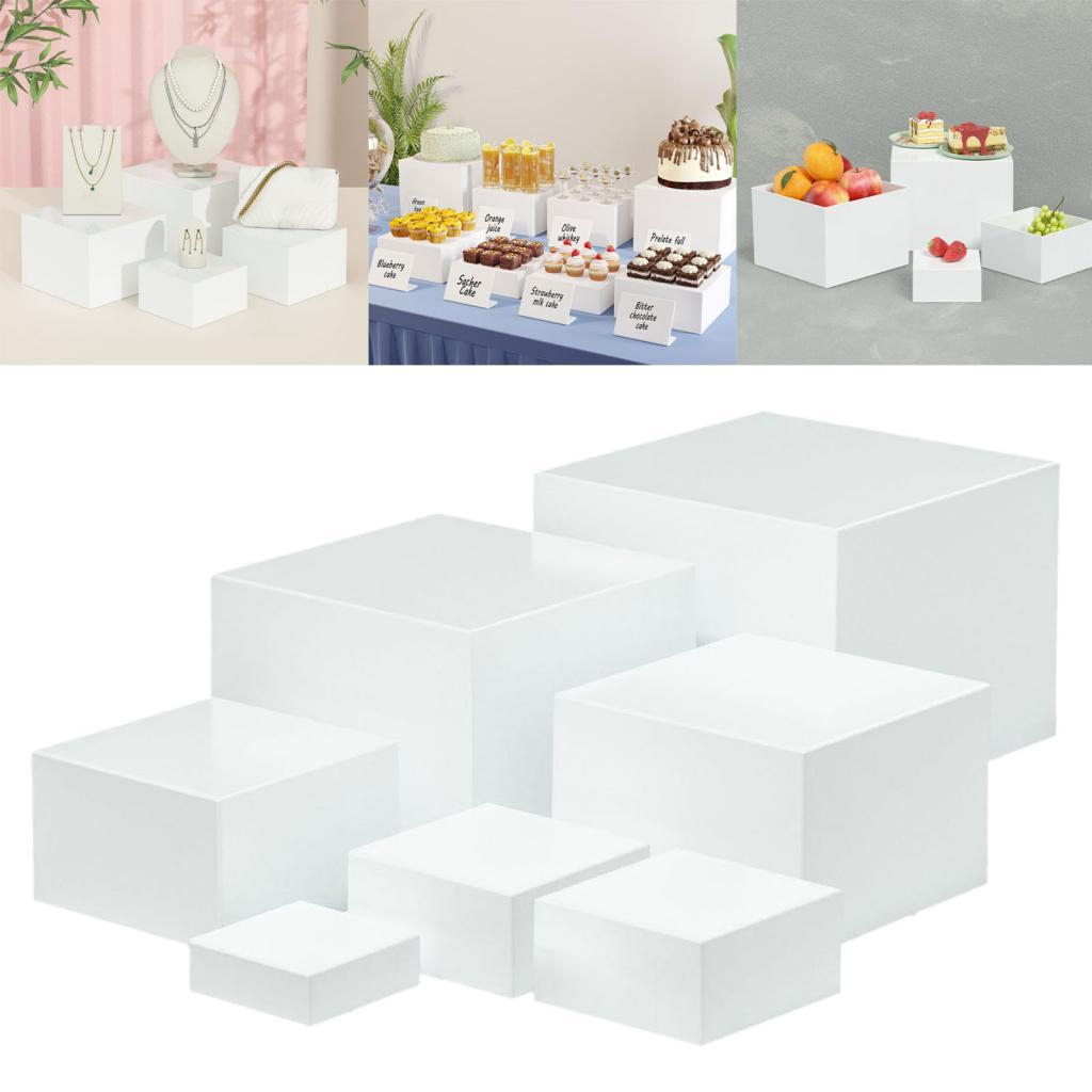 7 Pieces Acrylic Cube Display  - Food Storage Restaurant avis et prix