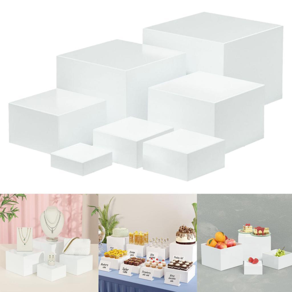 7 Pieces Acrylic Cube Display  - Food Storage Restaurant avis et prix