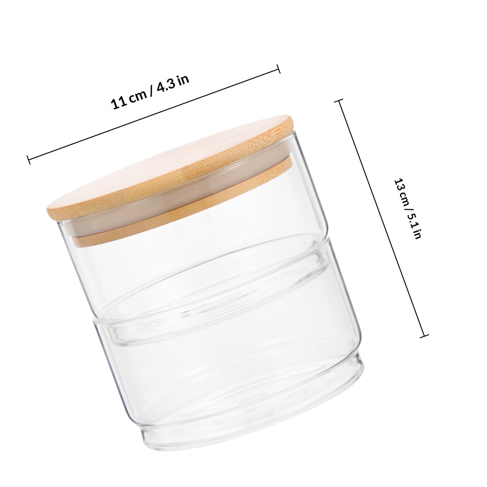 1Set Clear Heavy-Duty Glass Se - Food Storage Jars Plastic avis et prix