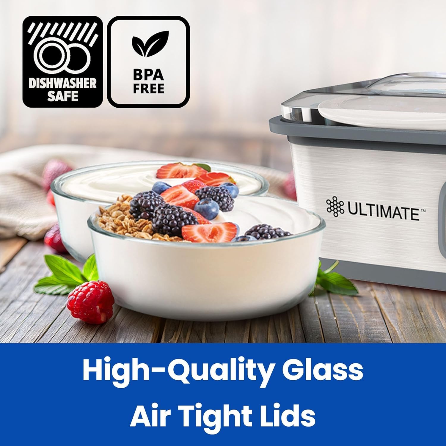 Yogurt Containers 2 Pack, 1-Qu - Food Storage Quart Containers avis et prix